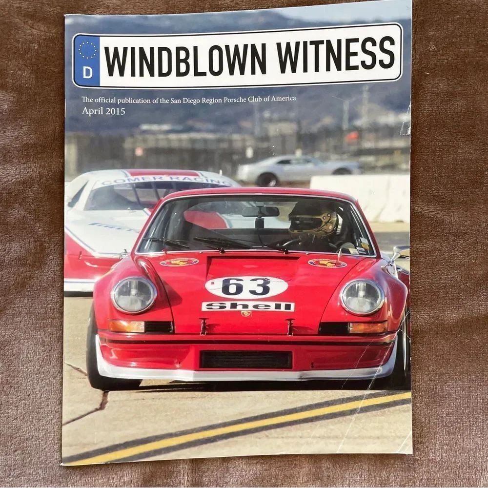 Windblown Witness magazine Porsche Club of California April 2015